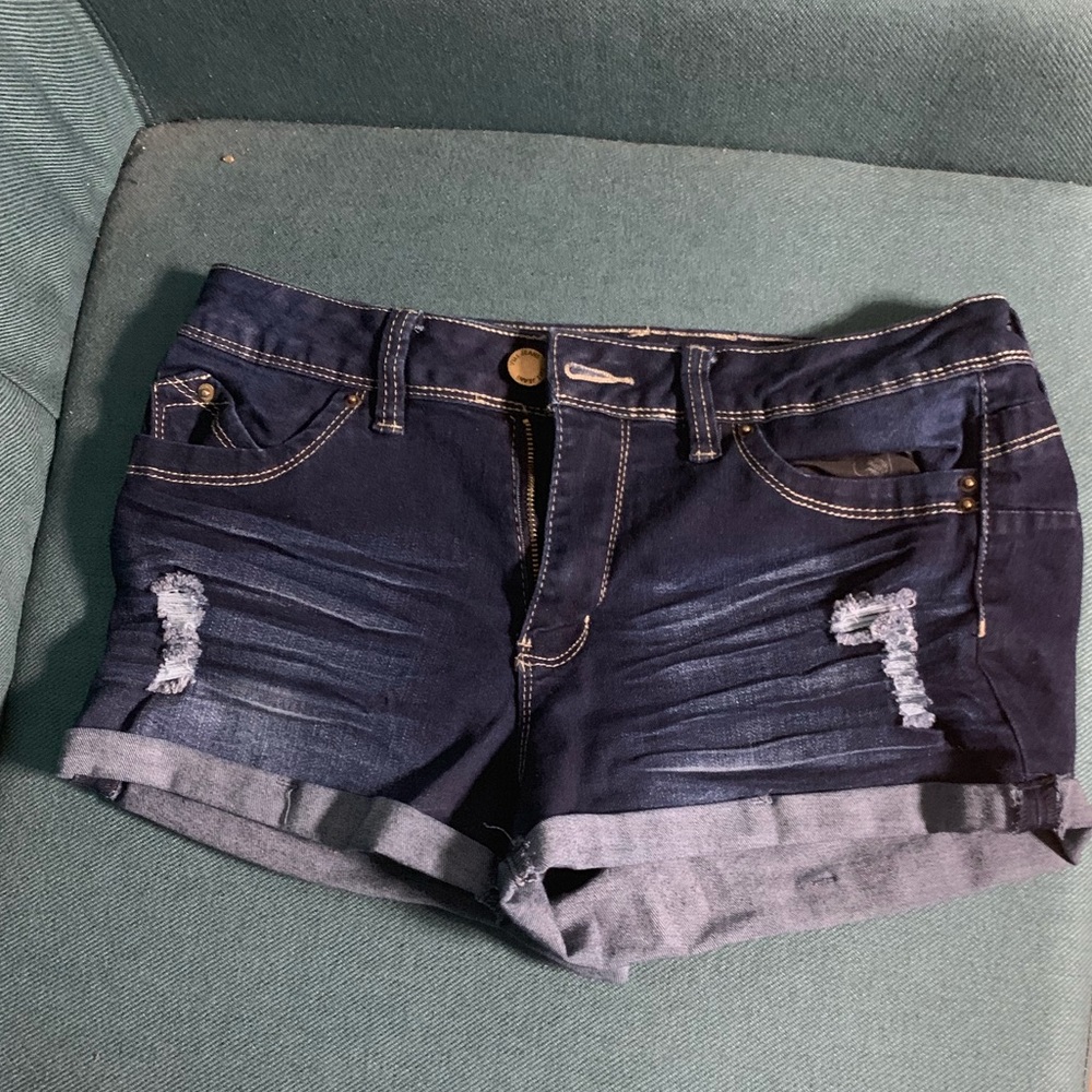 Dark blue shirt jeans!